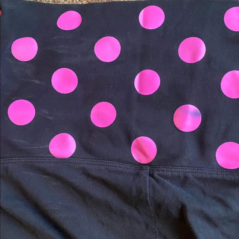 PINK Victoria's Secret y2k Leggings with Pink Polka Dots - Picture 5 of 6
